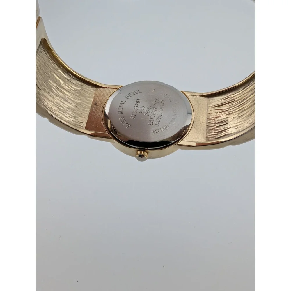 Studio Time Bangle Watch Women‎ 25mm Case Two Tone Band- New Battery